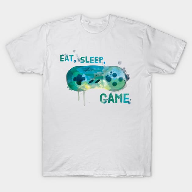 Eat, Sleep, Game T-Shirt by MonkeyMade